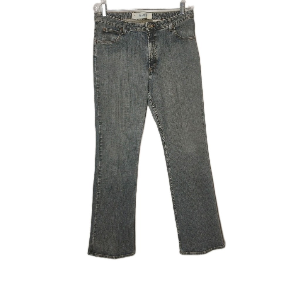 Vintage Y2K GAP Flare Womens 14 (32x31) Regular Bootcut Stretch Jeans Distressed
